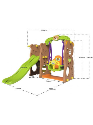 Дитячий ігровий майданчик Мишутка з гіркою